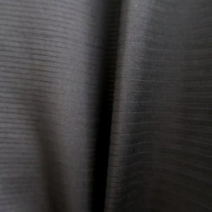 Men's Haori Vintage(1950-1980) Black See-Through Montsuki Silk #10427A3