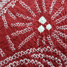 Load image into Gallery viewer, Haori Jacket Vintage(1950-1980) Red Full Shibori Flower Ryusui Silk #10233E2
