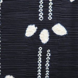 Haori Jacket Vintage(1950-1980) Black Shibori Bamboo Silk #9993C2
