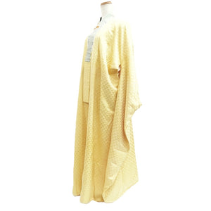 Juban Light Yellow Furisode Mitsuuroko Silk #10518B2