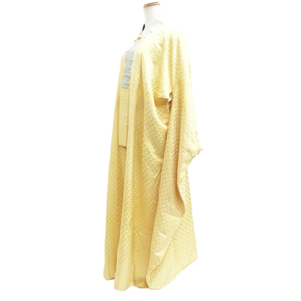 Juban Light Yellow Furisode Mitsuuroko Silk #10518B2