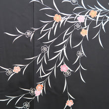 Load image into Gallery viewer, Haori Jacket Vintage(1950-1980) Black Shidare Sakura Silk #9806B1

