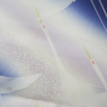 Load image into Gallery viewer, Kimono Blue Crane Birds Silk #10246E3
