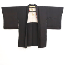 Load image into Gallery viewer, Haori Jacket Vintage(1950-1980) Black Gold Silver Chrysanthemum Silk #10995F4
