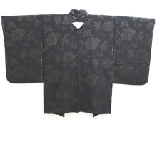 Load image into Gallery viewer, Haori Jacket Vintage(1950-1980) Black Peony Silk #10934F1
