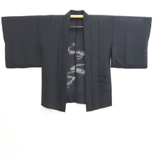 Load image into Gallery viewer, Haori Jacket Vintage(1950-1980) Black Sheer Chrysanthemum Ryusui Silk #10906E5
