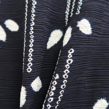 Load image into Gallery viewer, Haori Jacket Vintage(1950-1980) Black Shibori Bamboo Silk #9993C2
