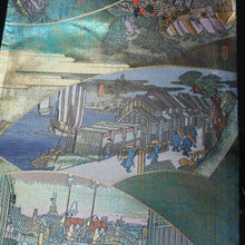Load image into Gallery viewer, BB10017AB Silk Obi Fabric Tokaido Gold 84.6x11.0in(215x28cm)

