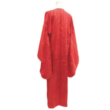 Load image into Gallery viewer, Juban Vintage(1950-1980) Red Gold Crane Birds Silk #10506B1
