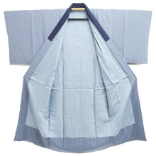 Load image into Gallery viewer, Men&#39;s Juban Blueish Gray Landscape Silk #10450A4
