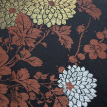 Load image into Gallery viewer, Haori Jacket Vintage(1950-1980) Black Ume Kiku Branch Silk #10113D2
