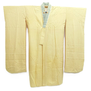 Juban Light Yellow Furisode Mitsuuroko Silk #10518B2