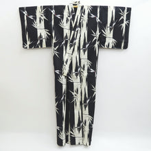 Load image into Gallery viewer, Yukata Black Dragonfly Bamboo Cotton #9913B4
