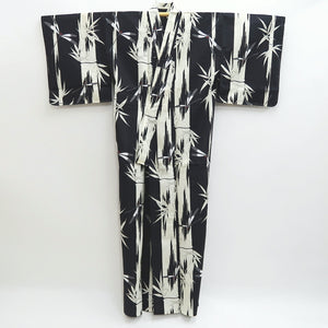 Yukata Black Dragonfly Bamboo Cotton #9913B4