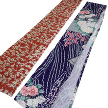 Load image into Gallery viewer, CC1009C1 Silk 8pcs Bundle Kimono Fabric Blue Green 70.9x5.9in(180x15cm)
