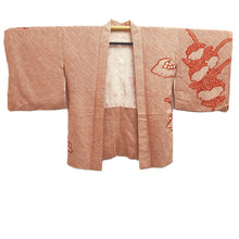 Load image into Gallery viewer, Haori Jacket Reddish Brown Full Shibori Flower Silk #10705D1
