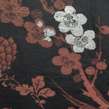 Load image into Gallery viewer, Haori Jacket Vintage(1950-1980) Black Ume Kiku Branch Silk #10113D2
