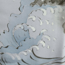 Load image into Gallery viewer, Men's Juban Light Blue Dragon Wave Synthetic #10875E4
