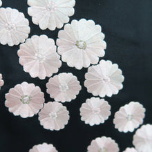 Load image into Gallery viewer, Haori Jacket Black Fully Embroidered Chrysanthemum Silk #10815E1
