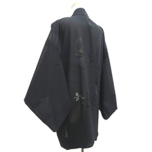 Load image into Gallery viewer, Haori Jacket Vintage(1950-1980) Black See-Through Peony Branch Silk #10219E2
