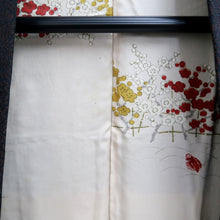 Load image into Gallery viewer, Haori Jacket Vintage(1950-1980) Black Gold Silver Chrysanthemum Silk #10995F4
