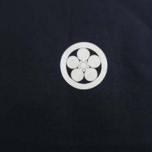 Load image into Gallery viewer, Men&#39;s Haori Vintage(1950-1980) Black Montsuki Landscape Silk #10413A2
