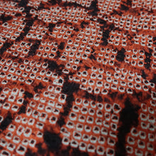 Load image into Gallery viewer, KK1388B7 Silk Kimono Fabric Vintage(1950-1980) Shibori Red 72.8x12.6in(185x32cm)
