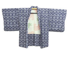 Load image into Gallery viewer, Haori Jacket Vintage(1950-1980) Blue Full Shibori Silk #10806D5
