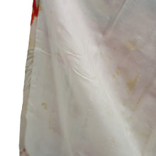 Load image into Gallery viewer, Juban Vintage(1920-1950) Red White Crane Birds Silk #10380F4
