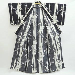 Yukata Black Dragonfly Bamboo Cotton #9913B4