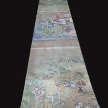 Load image into Gallery viewer, BB10098AG Silk Obi Fabric Heian Princess Gold 78.3x11.0in(199x28cm)
