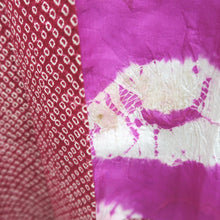 Load image into Gallery viewer, Haori Jacket Vintage(1920-1950) Red Full Shibori Long Silk #9635J1

