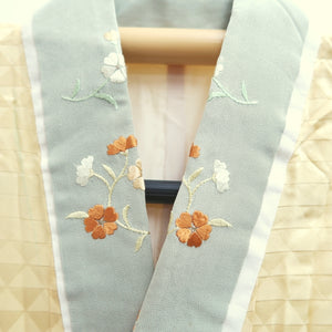 Juban Light Yellow Furisode Mitsuuroko Silk #10518B2