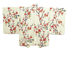 Load image into Gallery viewer, Haori Jacket Cream white Plum blossom Branch Silk #10796D5
