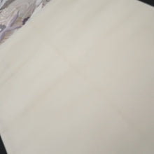 Load image into Gallery viewer, Fukuro Obi White Silver Crane Birds Plum blossom Silk BB264V5

