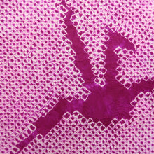 Load image into Gallery viewer, Haori Jacket Vintage(1920-1950) Magenta Shibori Orizuru Silk #11035A2
