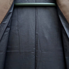 Load image into Gallery viewer, Men&#39;s Kimono Vintage(1950-1980) Dark Brown Montsuki Silk #10466A5
