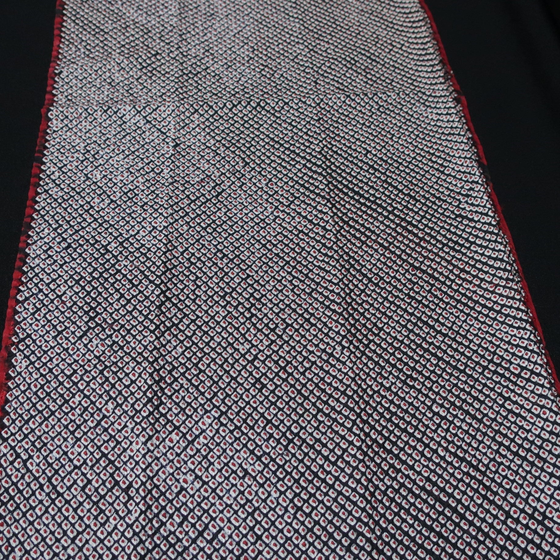 再入荷のおすすめ最新情報 Kimono Silk KK1389B7 Fabric Black Shibori Vintage(1950-1980) バッグ
