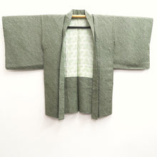 Load image into Gallery viewer, Haori Jacket Vintage(1950-1980) Moss green Full Shibori Silk #10234E2
