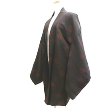 Load image into Gallery viewer, Haori Jacket Vintage(1950-1980) Black Gold Silver Chrysanthemum Silk #10054C5
