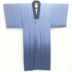 Men's Juban Grayish Blue Gradation Landscape Silk #10297E5