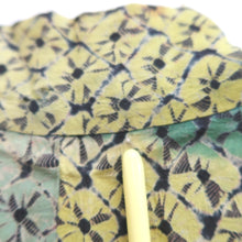 Load image into Gallery viewer, Haori Jacket Vintage(1920-1950) Green Yellow Orange Shibori Silk #10624C3
