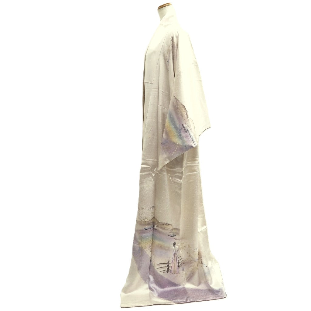Kimono Pearl white Maiko Silk #10247E3