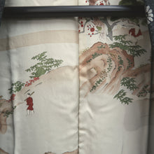 Load image into Gallery viewer, Haori Jacket Vintage(1950-1980) Black Chrysanthemum Silk #10084D1
