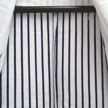 Load image into Gallery viewer, Yukata Vintage(1950-1980) White Navy Curling Wave Cotton #10487B1
