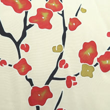 Load image into Gallery viewer, Haori Jacket Cream white Plum blossom Branch Silk #10796D5

