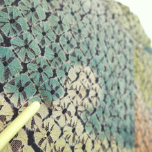 Load image into Gallery viewer, Haori Jacket Vintage(1920-1950) Green Yellow Orange Shibori Silk #10624C3
