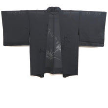 Load image into Gallery viewer, Haori Jacket Vintage(1950-1980) Black See-Through Peony Branch Silk #10219E2
