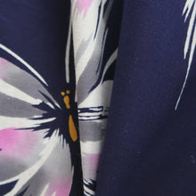 Load image into Gallery viewer, Yukata Vintage(1950-1980) Navy Butterfly Cotton #10759D3
