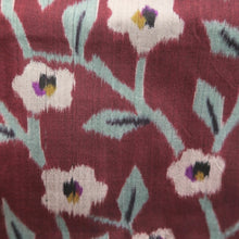 Load image into Gallery viewer, Haori Jacket Vintage(1920-1950) Wine red Meisen Botanical Silk #11004F5
